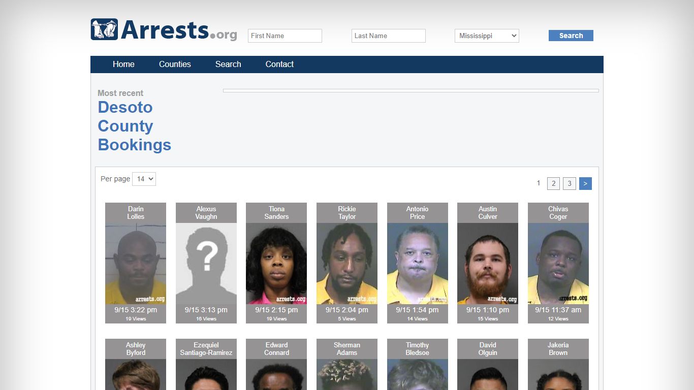 Desoto County Arrests and Inmate Search